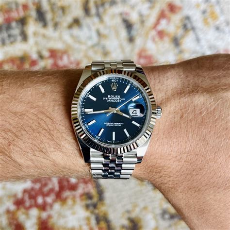 rolex datejust blu prezzo|2022 rolex datejust 41mm.